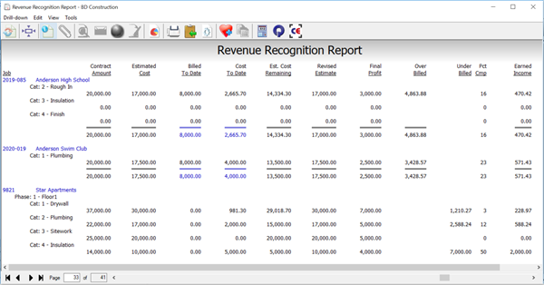 Recognize Revenue with the Revenue Recognition Report
